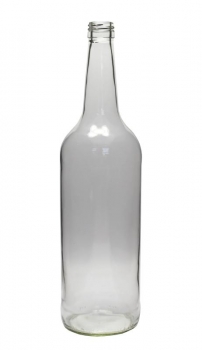 Geradhalsflasche 1000ml/1Literl Mündung PP28  Lieferung ohne Verschluss, bei Bedarf bitte separat bestellen!